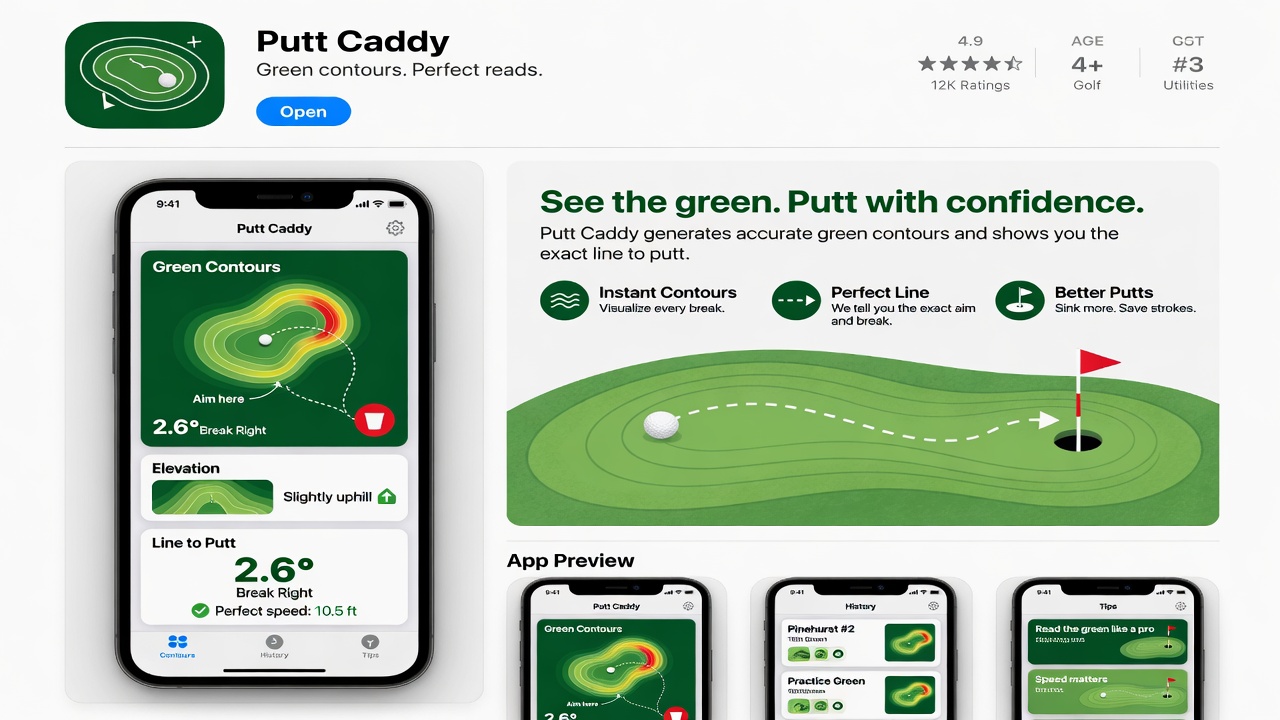 AI golf putting assistant by infused Ideas