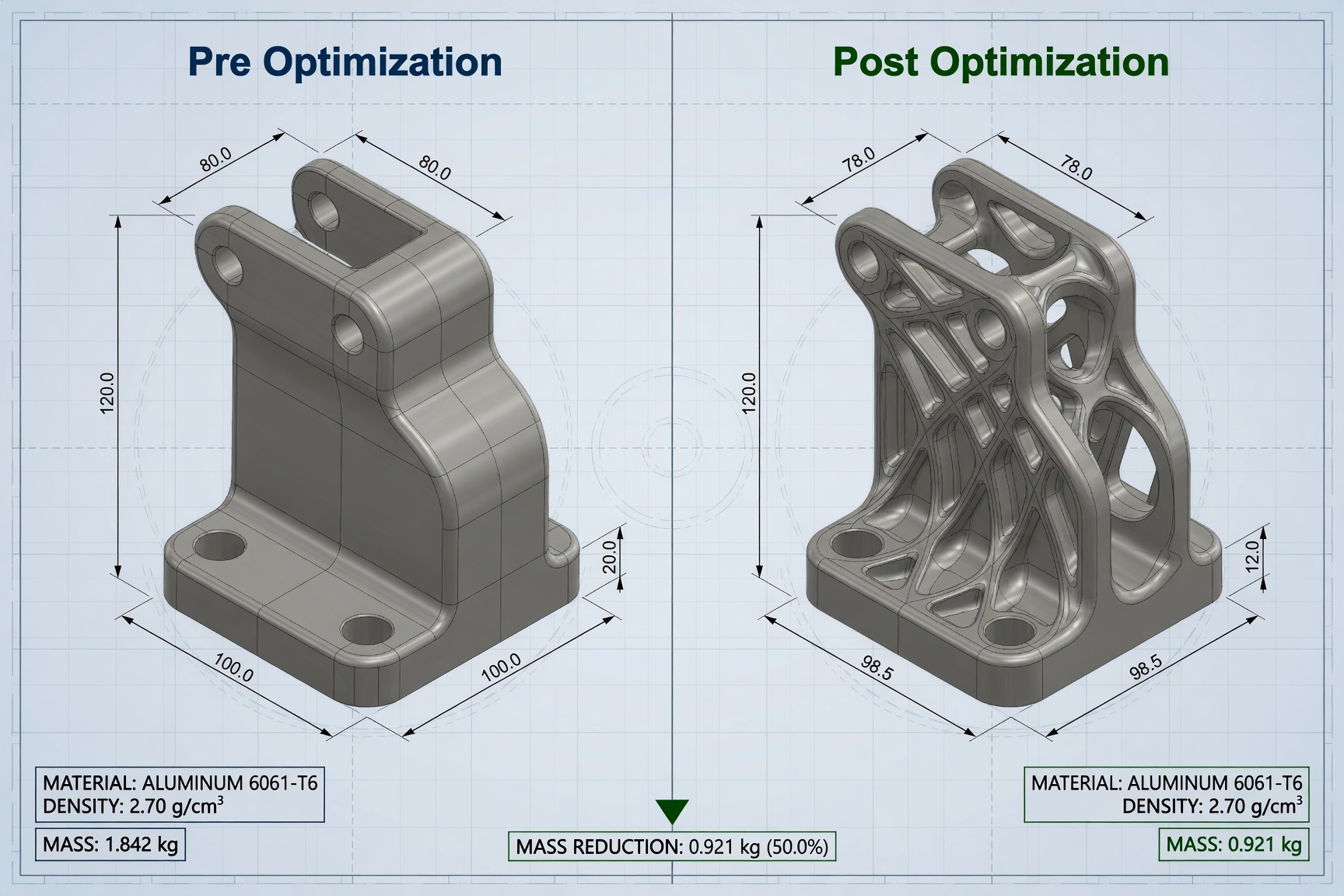 Product part before AI optimization